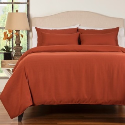 Brick Red Duvet Cover Made Of 100, Red Egyptian Cotton Duvet Cover
